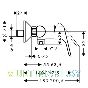 Смеситель Hansgrohe Focus E2 31960000 картинка 3